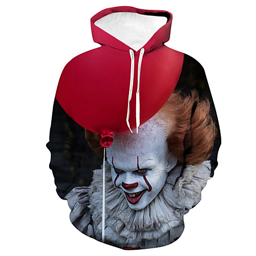 

Men's Plus Size Hoodie Color Block / 3D / Portrait Hooded Basic / Street chic Red US32 / UK32 / EU40 US34 / UK34 / EU42 US36 / UK36 / EU44 US38 / UK38 / EU46 US40 / UK40 / EU48 US42 / UK42 / EU50