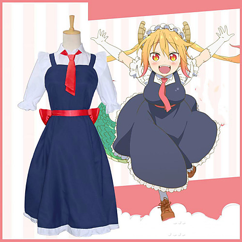 

Inspired by Miss Kobayashi's Dragon Maid Cosplay Anime Cosplay Costumes Japanese Cosplay Suits Dress Gloves Belt For Women's / Tie / Headwear / Tie / Headwear