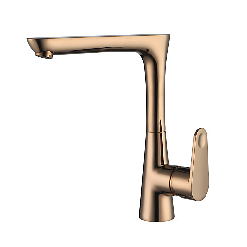 

Bathroom Sink Faucet - Rotatable Chrome / Oil-rubbed Bronze / Nickel Brushed Centerset Single Handle One HoleBath Taps