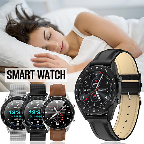 

Smartwatch Digital Modern Style Sporty Genuine Leather 30 m Water Resistant / Waterproof Heart Rate Monitor Bluetooth Digital Casual Outdoor - Black Brown Black / Gray