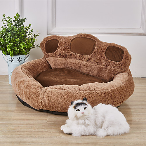 

Dog Rabbits Cat Mattress Pad Bed Beds Bed Blankets Mats & Pads Fabric Plush Fabric Plush Color Block Khaki