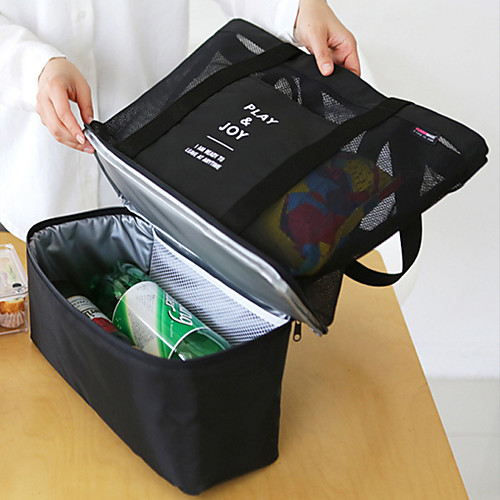 

Travel Luggage Organizer / Packing Organizer Picnic Bag Lunch Bag Multifunctional Large Capacity Portable Warm Cloth Terylene Net For Fitness Outdoor Exercise Everyday Use Sports Everyday Use Portable