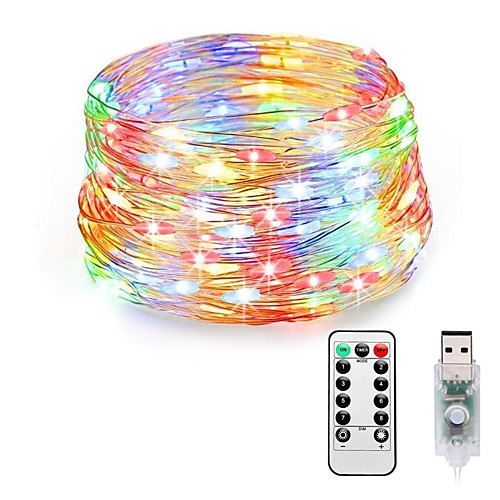 

LOENDE Fairy Lights Plug in 8 Modes 20M 200 LED USB String Lights with Adapter Remote Timer Waterproof Decorative Lights for Bedroom Patio Christmas Wedding Party Dorm Indoor Outdoor