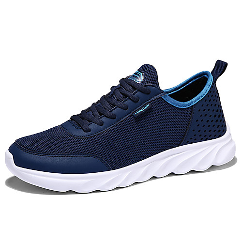 

Men's Fall / Spring & Summer Sporty / Casual Daily Outdoor Trainers / Athletic Shoes Running Shoes / Walking Shoes Mesh Breathable Non-slipping Shock Absorbing Black / Blue / Gray