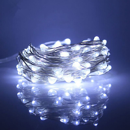 

30m String Lights 300 LEDs 1pc Warm White / RGB / White Waterproof / New Design / Party 12 V