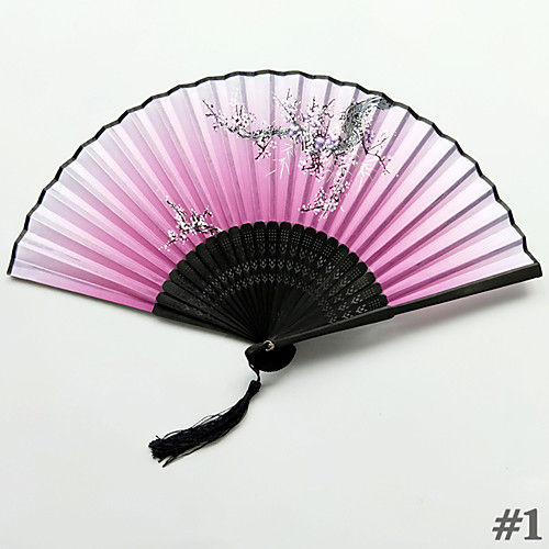 

Hand Fans Silk Cloth Split Joint Wedding