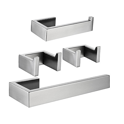 

Toilet Paper Holder / Towel Bar / Bathroom Accessory Set Creative / Premium Design Fun & Whimsical / Contemporary Metal / Stainless Steel / Stainless Steel A Grade ABS 4pcs - Bathroom Wall Mount