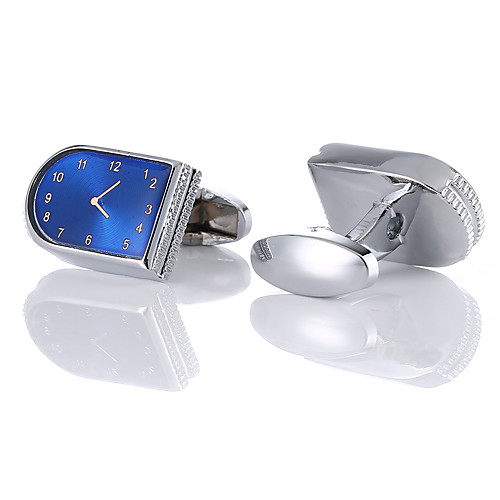 

Cufflinks Classic Fashion Crystal Brooch Jewelry Silver For Wedding