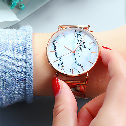 

Women's Quartz Watches Analog Quartz Fashion Casual Watch Marble / One Year / Stainless Steel / Stainless Steel