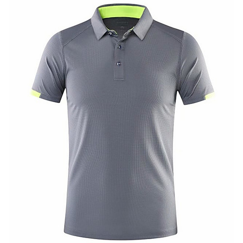 

Men's Polo Solid Colored Short Sleeve Daily Wear Tops White Black Blue
