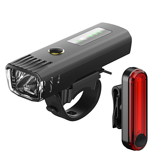 

LED Bike Light Rechargeable Bike Light Set Front Bike Light Rear Bike Tail Light Mountain Bike MTB Bicycle Cycling Waterproof Multiple Modes Smart Induction Light Sensor 18650 CR2032 250 lm / USB