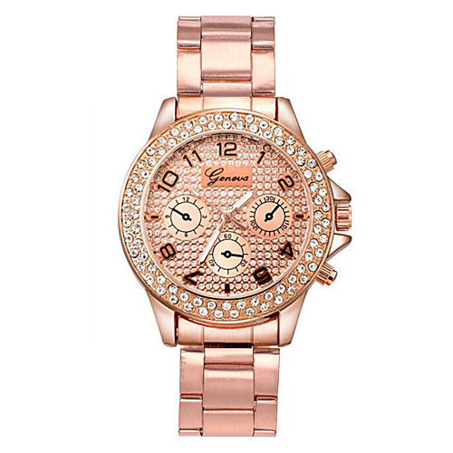 

Men's Steel Band Watches Quartz Stainless Steel Silver / Gold / Rose Gold No Chronograph Creative New Design Analog Luxury New Arrival - Rose Gold Gold Silver One Year Battery Life
