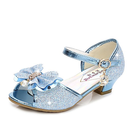 

Girls' Sandals Flower Girl Shoes Synthetics Little Kids(4-7ys) Daily Crystal Purple Blue Pink Summer