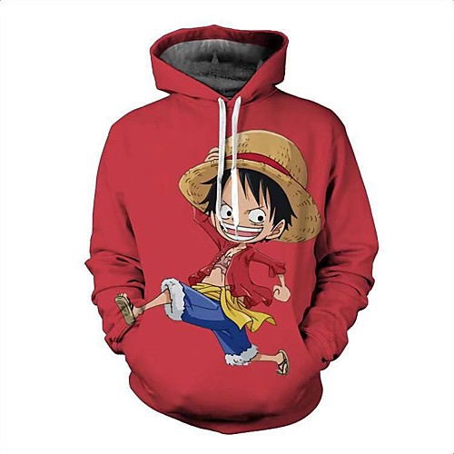 

Inspired by One Piece Cosplay Hoodie Terylene Character Basic For Men's / Women's