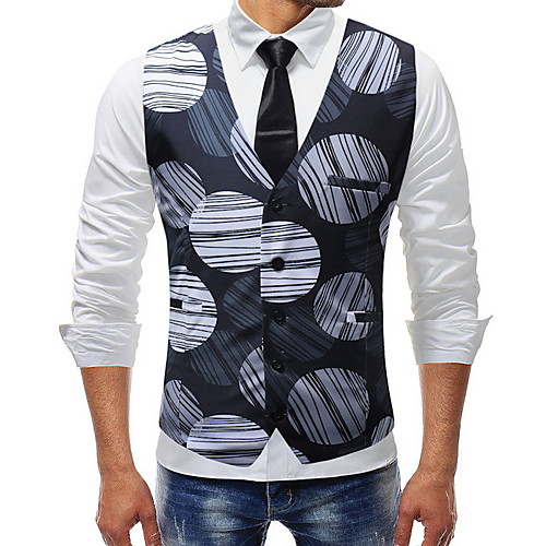 

Polyester Wedding Vests 3D / Geometic