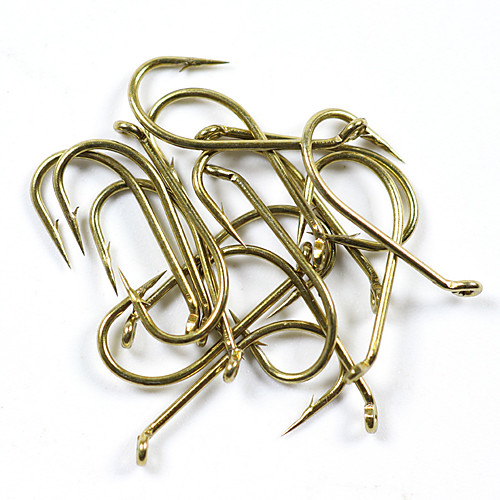 

50 pcs Jig Hook Steel Stainless Fishing Hooks Fly Fishing Thin Hang-Nail Size 1 / 2 / 3 / 4