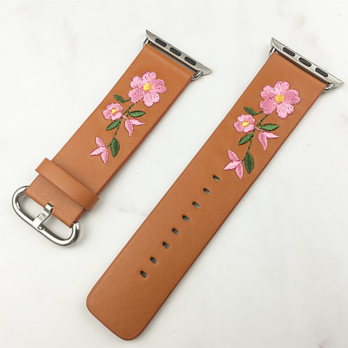 

Genuine Leather / Leather / Calf Hair Watch Band Black / White / Brown 19cm / 7.48 Inches 3.8cm / 1.5 Inches