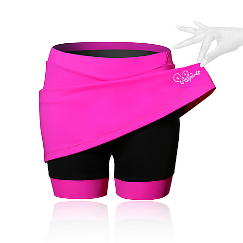 

21Grams Women's Cycling Skirt Bike Shorts / Skirt / Padded Shorts / Chamois Breathable, 3D Pad Solid Colored, Patchwork, Classic Spandex Black / Blue / Pink Advanced Mountain Cycling Semi-Form Fit