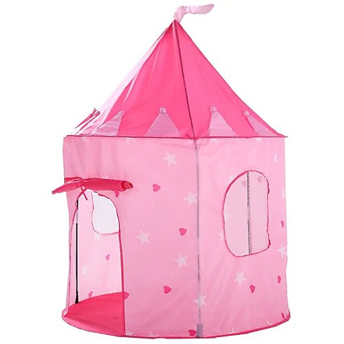 

Play Tent & Tunnel Playhouse Tent Fairytale Theme Castle Princess Foldable Convenient Sports & Outdoors Polyester Polyester Microfiber Indoor Outdoor Spring Summer Fall 3 years Pop Up Indoor/Outdoor