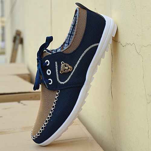 

Men's Comfort Shoes Canvas Summer Sneakers Yellow / Blue