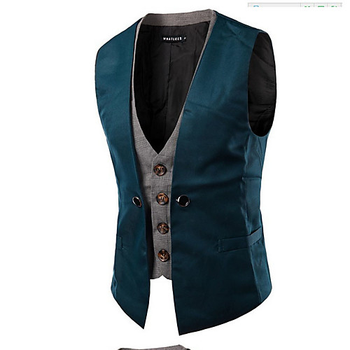 

Polyester Wedding Vests Solid Colored