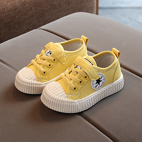 

Boys' / Girls' Comfort PU Sneakers Toddler(9m-4ys) / Little Kids(4-7ys) White / Yellow / Pink Spring / Fall / Rubber