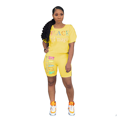 

Women's 2 Piece Tracksuit Streetwear Casual Winter Quick Dry Soft Running Sportswear Athleisure Wear Clothing Suit Black Yellow Burgundy Blue Activewear Micro-elastic