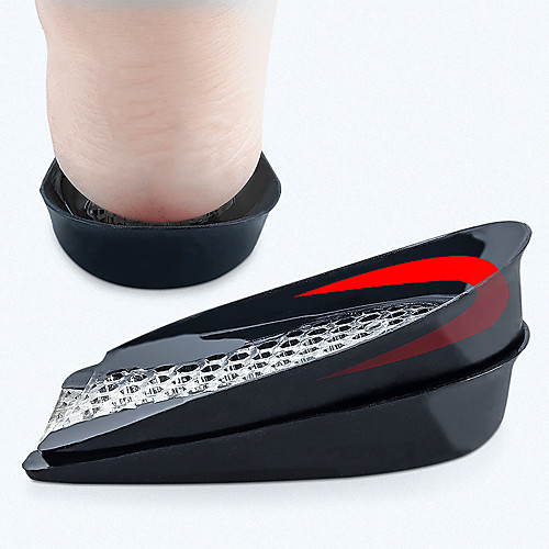 

1 Pair Shock Absorption Insole & Inserts Silica Gel Forefoot Spring Unisex Black / White