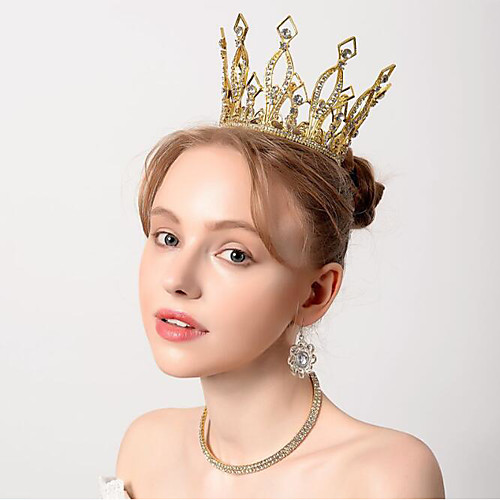 

Crystal / Plated Silver / Alloy Tiaras with Crystal / Crystals 1 Piece Wedding / Special Occasion Headpiece