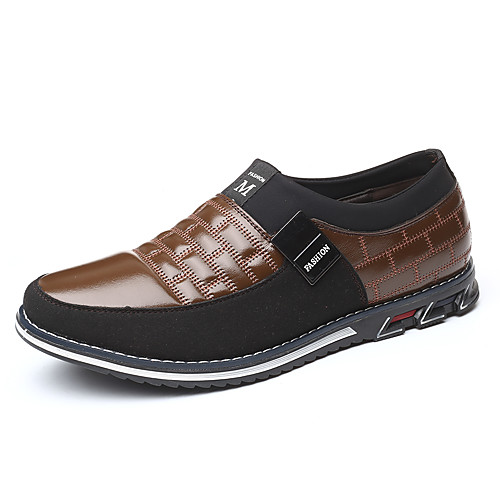 

Men's Leather Shoes Comfort Shoes Spring & Summer / Fall & Winter Casual / Preppy Office & Career Loafers & Slip-Ons Leather / Cowhide Breathable Non-slipping Wear Proof Black / Blue / Brown