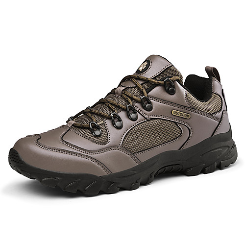 

Men's Hiking Shoes Anti-Slip Breathable Wearable Comfortable Hiking Outdoor Exercise Running Spring, Fall, Winter, Summer Black Brown