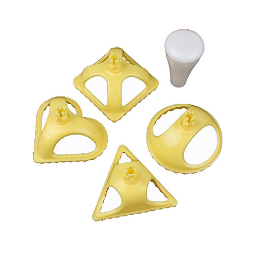 

Delidge 4pcs/set Plastic Dumpling Molds 4 Shapes Dumpling Press Tool Chinese jiaozi Kitchen Tool Cooking Pastry Dumpling Mold