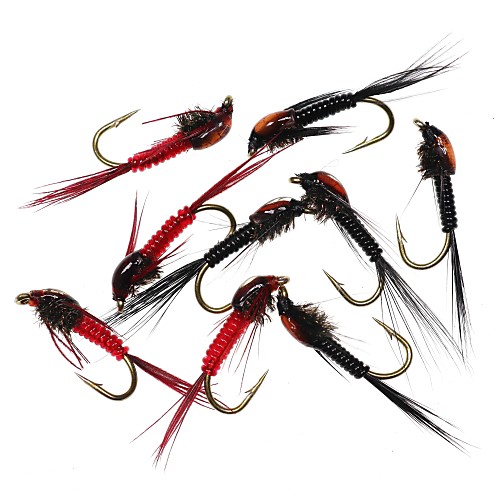 

8 pcs Flies Flies Sinking Bass Trout Pike Fly Fishing Lure Fishing Metal