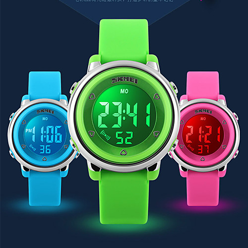 

Sport Watch Digital for Kids Water Resistant / Waterproof Alarm Calendar / date / day / Two Years / Stainless Steel / Rubber