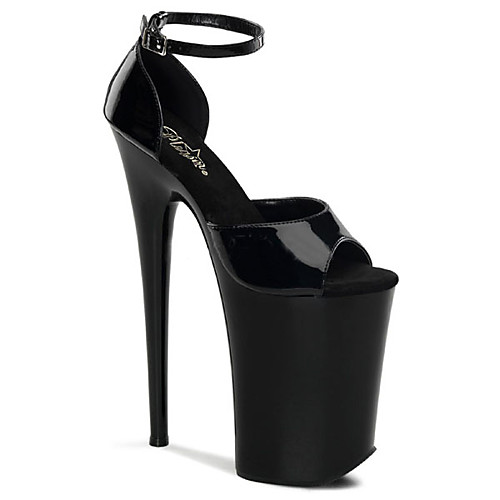

Women's Heels Stiletto Heel Peep Toe PU British Spring & Summer Black / White / Red / Wedding / Party & Evening