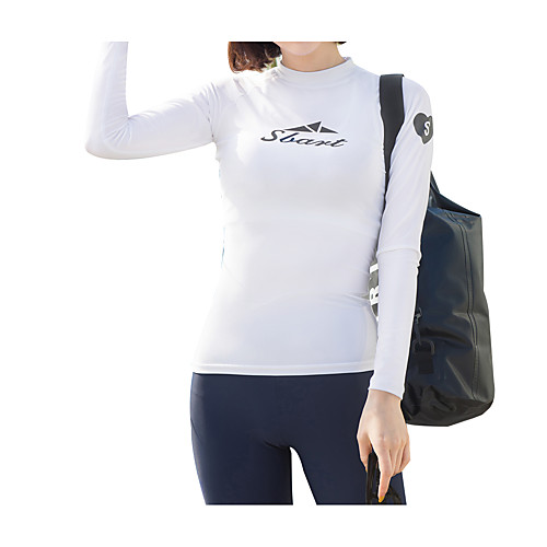 

SBART Women's Diving Rash Guard Swim Shirt Breathable Quick Dry Long Sleeve Swimming Surfing Snorkeling Solid Colored Autumn / Fall Spring Summer / Micro-elastic