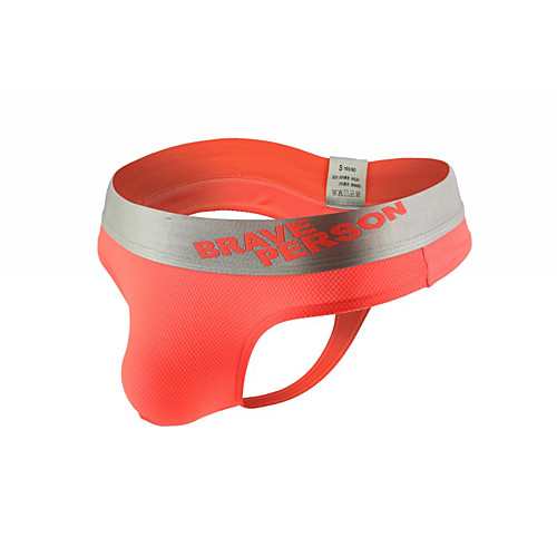 

Men's Basic G-string Underwear - Normal Low Waist Fuchsia Orange Blue S M L