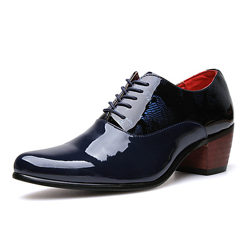 

Men's Oxfords Comfort Shoes Casual Daily PU Non-slipping Black Dark Blue Fall