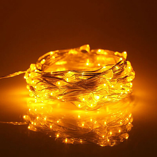 

10m String Lights 100 LEDs 1pc Warm White RGB White Waterproof New Design Party 12 V