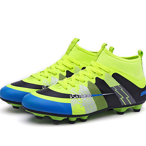 

Boys' Comfort Patent Leather Trainers / Athletic Shoes Lace up Big Kids(7years ) Soccer Shoes Black / Green / Blue Spring / Summer / Booties / Ankle Boots / Color Block
