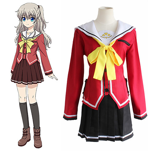 

Inspired by Charlotte Cookie Anime Anime Cosplay Costumes Japanese Cosplay Suits Cravat Skirts Top For Women's