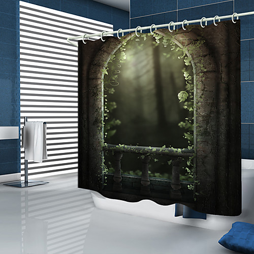 

Shower Curtains & Hooks Modern Polyester New Design