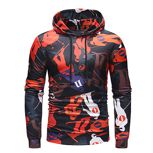 

Men's Pullover Hoodie Sweatshirt Graphic Work Casual Hoodies Sweatshirts Rainbow