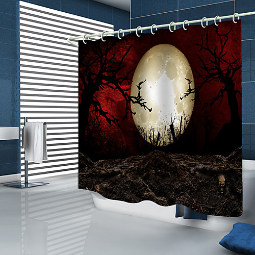 

Shower Curtains & Hooks Modern Polyester New Design