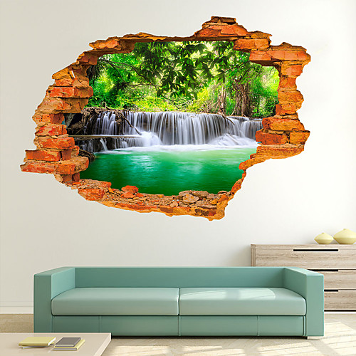 

Decorative Wall Stickers - 3D Wall Stickers Landscape Living Room / Bedroom / Kitchen 9060cm
