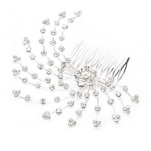 

Rhinestone / Alloy Hair Combs / Headpiece with Rhinestone 1 Piece Wedding Headpiece