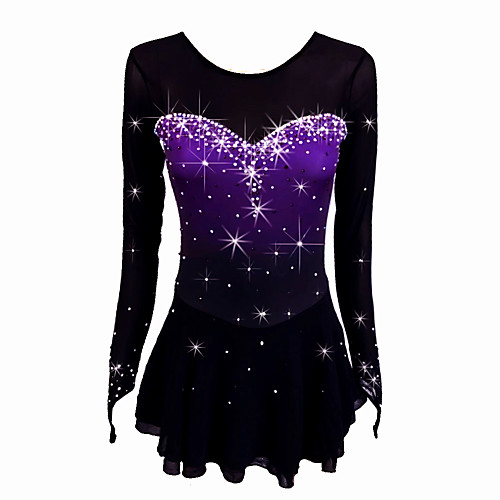 

Figure Skating Dress Women's Girls' Ice Skating Dress Black Stretchy Competition Skating Wear Handmade Classic Ice Skating Figure Skating