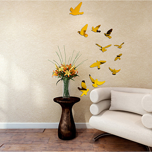 

3D Wall Stickers Mirror Wall Stickers Decorative Wall Stickers, Acrylic Home Decoration Wall Decal Wall Decoration 1pc