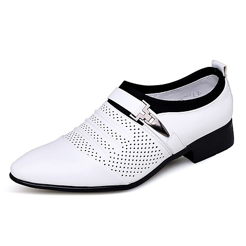 

Men's Leather Shoes PU Summer Oxfords Black / White