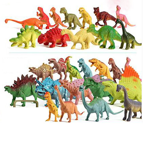 

Jumbo Dinosaurs Dinosaur Dolphin Fish Shark Butterfly Insect Whale Animal Plastic 12 pcs Kids T-Rex Brachiosaurus Stegosaurus Triceratops Raptor